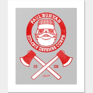 Paul Bunyan Zombie Defence Corps Posters and Art